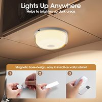 Plafonnier LED rechargeable pour douche, 15 couleurs RVB, éclairage d'ambiance, intensité réglable, design moderne, montage en surface, pour salle de bain