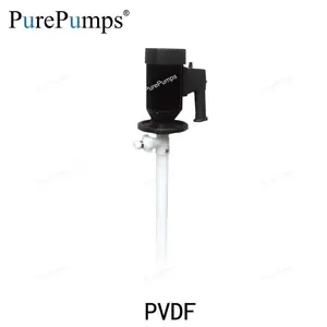 PVDF high concentrated aggressive chemical resistance liquids transfer durability tube barrel industry pump