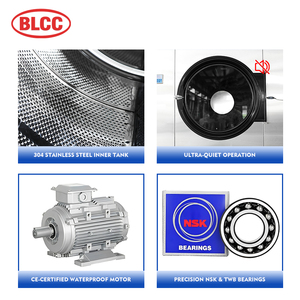 Séchoir à <span class=keywords><strong>linge</strong></span> commercial entièrement automatique BLCC 130kg 150kg en acier inoxydable 304 multi-carburant pour usage hospitalier - Product Image 2