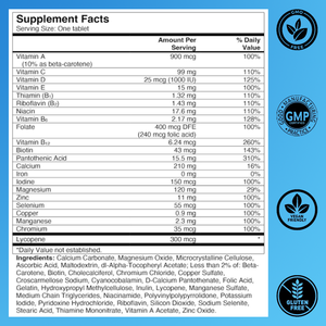 OEM/ODM Hotselling Men's Multivitamin <b>with</b> <b>Vitamin</b> D, Zinc, Folic Acid, and B <b>Vitamins</b>, Physical Energy, Muscle & Immune Support - Product Image 2