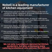 30-Quadratmeter Nobeli Gewerbliche Küchenlösung aus Edelstahl (Qualität 304) mit Dual-Fuel-Antrieb, Energiesparend und Digital