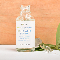 Vente en gros de sérum corporel blanchissant à forte dose Acide kojique éclaircissant pour éclaircir la peau