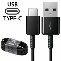 Kabel USB C ke USB A 1.2m Pengisian Cepat Sinkronisasi Data untuk Samsung S10 S9 Redmi Note 8 Pro Kabel Charger USB Tipe C