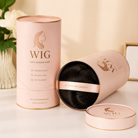 Tubos de Envío de Lujo Biodegradables Personalizados Recuperables para Pelucas, Cajas Cilíndricas de Papel para Salones de Belleza, Venta al por Mayor