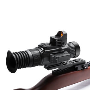 Mirino termico 3-12x 384x288 Video ad alta risoluzione 35mm, PIP, stabilizzazione dell'immagine, telemetro, calcolatore balistico - Product Image 6