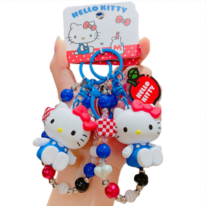 Porte-clés Kawaii Pendentif <span class=keywords><strong>Hello</strong></span> <span class=keywords><strong>Kitty</strong></span> Porte-clés Mignon Porte-clés Porte-clés Accessoires Sac Charmes Porte-clés Voiture - Product Image 1