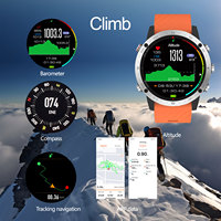 Sunroad GPS Sporthorloge Fitness Tracker Navigatie Smart Remind Milieuvriendelijk Plastic Roestvrij staal Klimmen Overleven