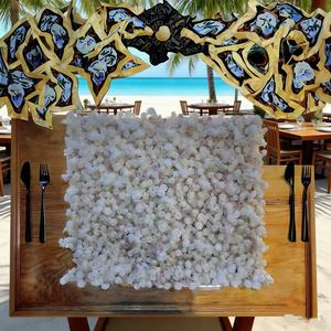 Rollo de Fondo de Pared de Flores Artificiales con Aspecto Natural 5D de 8x9 pies, Adorno para Jardinería del Hogar, Decoración para Bodas - Product Image 3