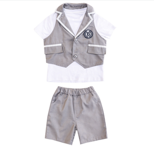 Conjunto de Tres Piezas de Uniforme Escolar para Niños y Niñas, Vestido de Actuación de Jardín de Infancia del 1 de Junio, Uniformes Escolares de Verano, Diseño de Uniforme Escolar - Product Image 5