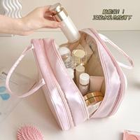 Sac de rangement portable pour cosmétiques à trois compartiments grande capacité pour femme, nouveau modèle 2026