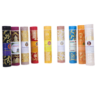 Dupa Batang Agarbatti Buatan Tangan Ramah Lingkungan dengan Aroma Lavender Herbal Alami untuk Penggunaan Religius dan Penyegar Ruangan