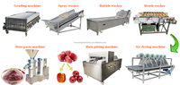 Chaîne de production industrielle à haut rendement de pâte de date de machine de traitement de dates d'acier inoxydable