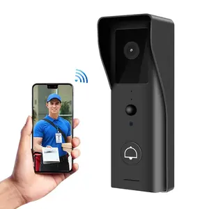 Sonnette d'interphone vidéo WiFi Tuya avec système IOS et Android, sonnette intelligente sans fil pour téléphone de porte de sécurité à domicile