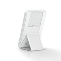 Chargeur portable magnétique, batterie externe sans fil 5000 mAh avec charge rapide USB-C, support pliable pour téléphones mobiles