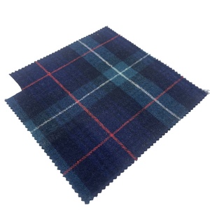 Wholesale Fabric Supplier Tartan Plaid Green <strong>Red</strong> <strong>Wool</strong>/Polyester Woven Fleece Fabrics for Clothing SH2402 - Product Image 3
