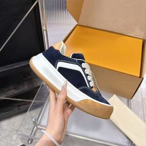 Chaussures de marche et de skate de luxe pour hommes, de haute qualité, à lacets, avec empeigne en mesh et tissu - Product Image 3