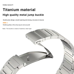Bracelet en titane de 22 mm pour Apple Watch et Huawei Watch 4 <span class=keywords><strong>4PRO</strong></span>, bracelet en métal de luxe pour homme pour Huawei WatchGT3 Pro - Product Image 3