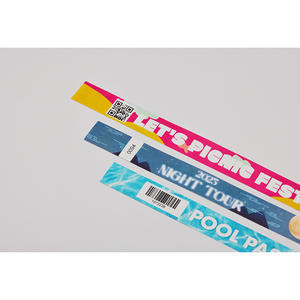 [AnyWristband] Bracelets transparents pour la personnalisation, bracelets YUPO entièrement colorés, type individuel 20 mm (3/4 po) - Product Image 1