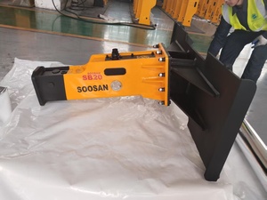 SOOSAN SB 20 บล็อกเบรกเกอร์ไฮดรอลิกแบบกล่อง ขนาดดอกสกัด 68 มม. อุปกรณ์ต่อพ่วงรถตักล้อยาง สำหรับรถขุดขนาด 1.2-3 ตัน รับประกัน 1 ปี - Product Image 3