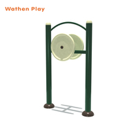 Vente en gros de spinners de Tai Chi en acier galvanisé durable, équipement de fitness extérieur pour adultes, marque Wathen, garantie 1 an