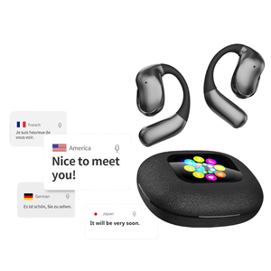 W33 Ai traduttore auricolari con Touch Screen 164 lingue facile conversazione straniera per viaggi all'estero Display a colori - Product Image 1