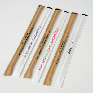 Bán buôn biểu tượng tùy chỉnh cà phê rơm cá nhân bọc PLA uống rơm nhựa dùng một lần ống hút - Product Image 3