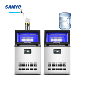 업소용 큐브 제빙기 고품질 스테인리스 스틸 최저가 120kg 튜브 아이스 머신 - Product Image 5