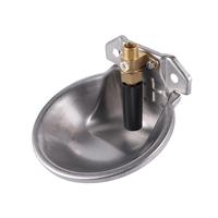 Bebedero Automático de Acero Inoxidable para Animales, Tazón de Agua para Ovejas y Cabras con Válvula de Cobre