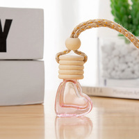 En stock – Diffuseur de voiture multicolore (rouge, rose, jaune) en forme de cœur, 5-6 ml, pour parfum d'ambiance suspendu dans la voiture, emballage inclus