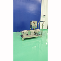Pompe rotative à lobes sanitaire en acier inoxydable 2,2 kW 220 V 500 L, pompe de transfert mobile à rotor pour liquides alimentaires et cosmétiques