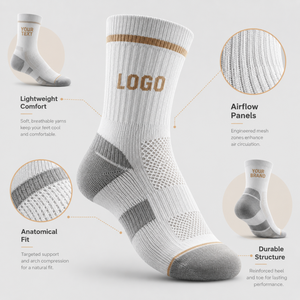 Calcetines de Bambú para Hombre, Diseño Nuevo, Transpirables, con Logotipo Personalizado, Color Sólido, en Caja, Antiolor - Product Image 3