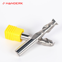 HANDERK Juego de fresas de extremo de chavetero HRC55 Fresa de uso de aluminio de carburo sólido recto de 2 flautas para herramientas de corte CNC