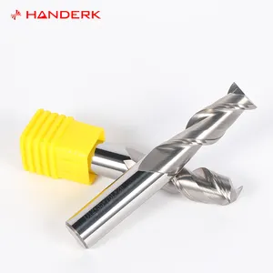 مطحنة نهاية مفتاح HANDERK HRC55 2 الناي مستقيم كربيد الطحن القاطع CNC أدوات القطع للألمنيوم