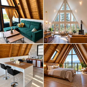 Casa Prefabbricata di Lusso in Legno a 2 Piani con Struttura a Triangolo, Casa Modulare Mobile per Hotel, Fornitura Diretta dalla Fabbrica - Product Image 5