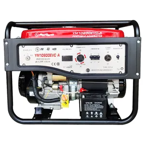 10kw12.5kva Máy Phát Điện Xăng cho hộ gia đình và xe sử dụng di chuyển với bánh xe thông minh Máy phát điện đặt