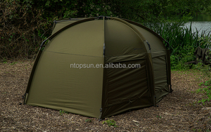 Abri de pêche <span class=keywords><strong>Fox</strong></span> XD Bivvy Shelter à double couche, tente pliable pour 2 personnes, poteaux en aluminium, tente en polyester pour la pêche à la carpe et le camping - Product Image 5