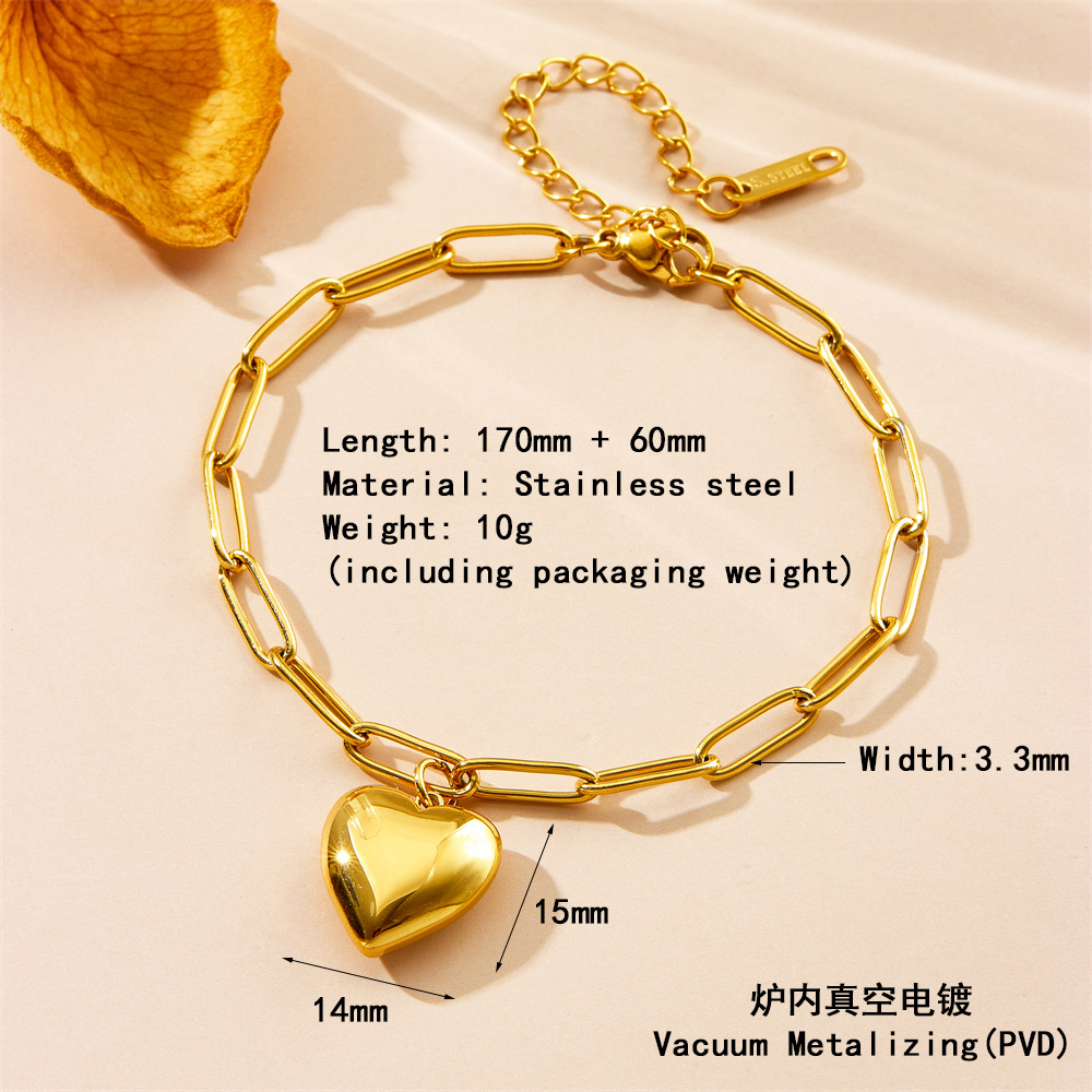 Pulsera de cadena de alambre cuadrado de caridad