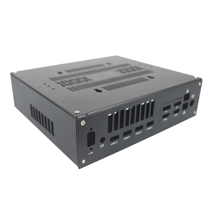 Custom OEM ODM Mini ITX <span class=keywords><strong>HTPC</strong></span> Recinto Aluminio Metal <span class=keywords><strong>PC</strong></span> Box Home Theater Media Center Soluciones de Computación Industrial - Product Image 3