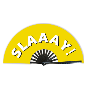 BSBH Vente en gros Personnalisé YASSS Personnalisé Clap Rave Grands Ventilateurs Main Bambou Ligne Danse Clacking Mariage Ventilateurs Pliants Sublimation Blanc - Product Image 3