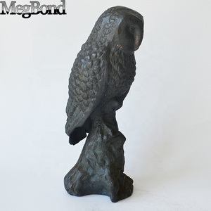 Hibou en polyrésine Sculpture de <span class=keywords><strong>jardin</strong></span> en résine décorative Sculpture animale fabriquée en métal pour la décoration de la maison - Product Image 5
