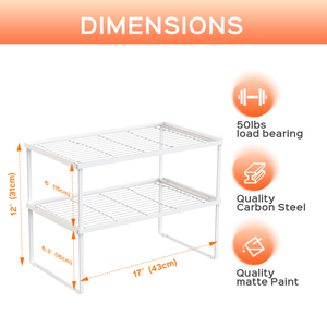 Lanejoy Metal 2 Organizzatore per Armadietti da Cucina, Scaffali Impilabili ed Espandibili - Product Image 4