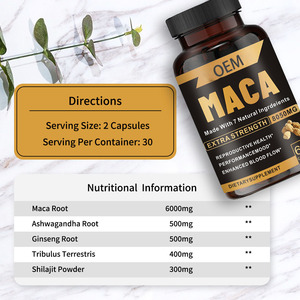 แคปซูลราก Maca 10000มก. ผลิตภัณฑ์เสริมพลังทางเพศสำหรับผู้ใหญ่ยาเสริมพลัง Panax - Product Image 4