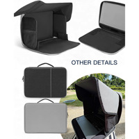Sac pare-soleil pour ordinateur portable IDEAL Oxford, portable et pliable pour le travail en extérieur, étui pour ordinateur portable 14/16 pouces, compartiments de rangement latéraux améliorés