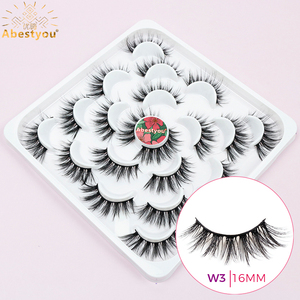 Abestyue 3d Anime10pair rosa custodia finti consigli Naturels Vegan arricciatura striscia ciglia Sztuczne Rzesy <span class=keywords><strong>Ipek</strong></span> Kirpik all'ingrosso - Product Image 6