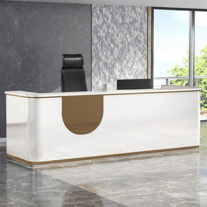 Bureau <span class=keywords><strong>de</strong></span> <span class=keywords><strong>réception</strong></span> moderne en bois et pierre pour hôtels, cliniques dentaires, salons <span class=keywords><strong>de</strong></span> beauté, établissements <span class=keywords><strong>de</strong></span> formation - pour caissier, présentoir <span class=keywords><strong>de</strong></span> vêtements - Product Image 2