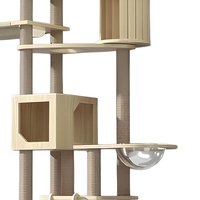 Tour d'arbre pour chat en bois et sisal, grande taille, pour vente en gros aux fabricants de produits pour animaux de compagnie