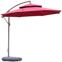 Meubles d'extérieur, parasol en fer en forme de banane, fonction rotative pour cour, balcon, plage, piscine, terrasse de loisirs, protection solaire
