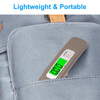 Balance numérique LCD pour bagages avec affichage rétro-éclairé Dispositif en plastique alimenté par batterie pour la mesure du poids de la valise