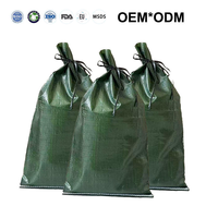 Sacs de sable vides en polypropylène tissé robuste de 50 lb, recyclables, avec lien de fermeture pour la lutte contre les inondations et le remplissage de sable de construction