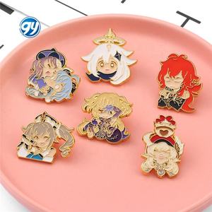 Broche de la Serie de Anime <span class=keywords><strong>Genshin</strong></span> <span class=keywords><strong>Impact</strong></span>, Insignia de Metal de Dibujos Animados, Pin de Moda en Oferta, Accesorios - Product Image 4